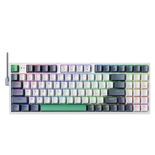 K500 Wired Gaming Keyboard Hot Swappable 94 Keys RGB