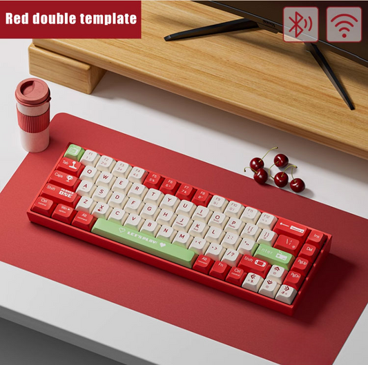 Mini Mechanical Gaming Keyboard Hot-Swappable Wired Gaming Keyboard 6-Color Backlit 84 Keys For PC Gamers Laptop